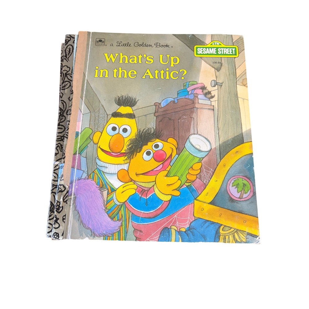 Vintage Sesame Street Little Golden Books Lot of 10 Big Bird Grover Bert Ernie